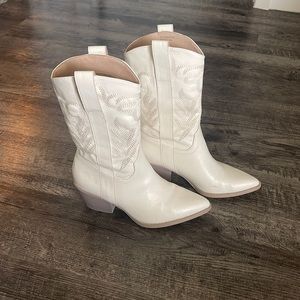 White Cowboy Boots